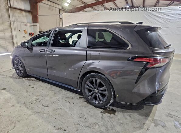 5TDDRKEC6MS002344 2021 TOYOTA SIENNA Gray Trasero izquierdo