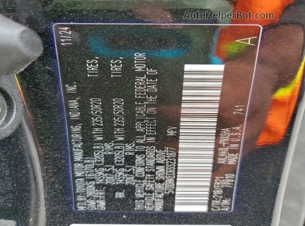 5TDDRKEC6SS231877 2025 TOYOTA SIENNA Black VIN კოდის სტიკერის ხედი
