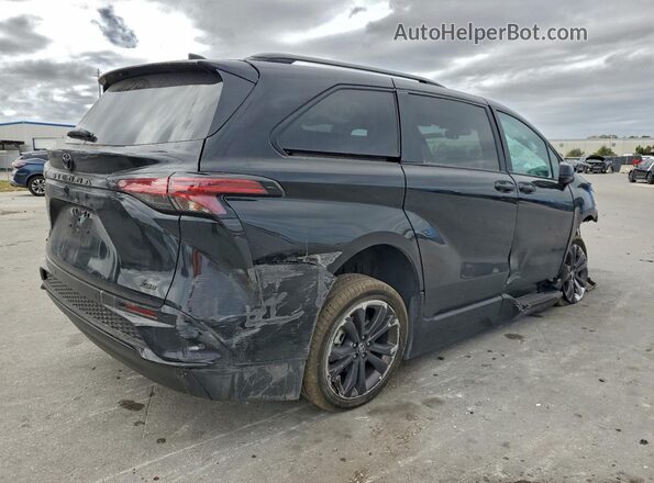 5TDDRKEC6SS231877 2025 TOYOTA SIENNA Black უკანა მარჯვენა
