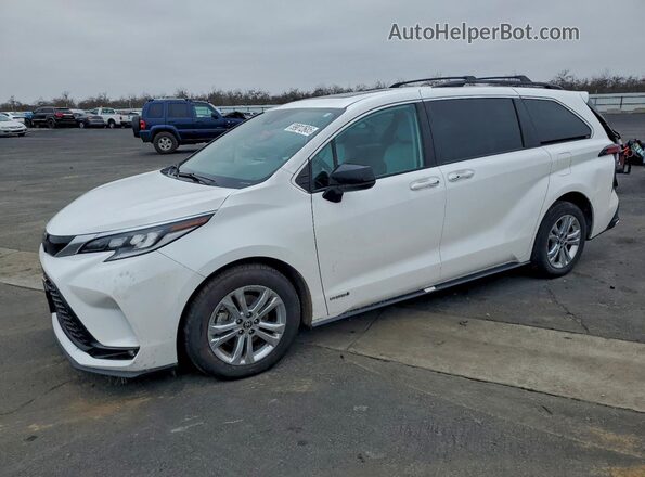 5TDDSKFC1MS004165 2021 TOYOTA SIENNA Белый Передняя левая четверть