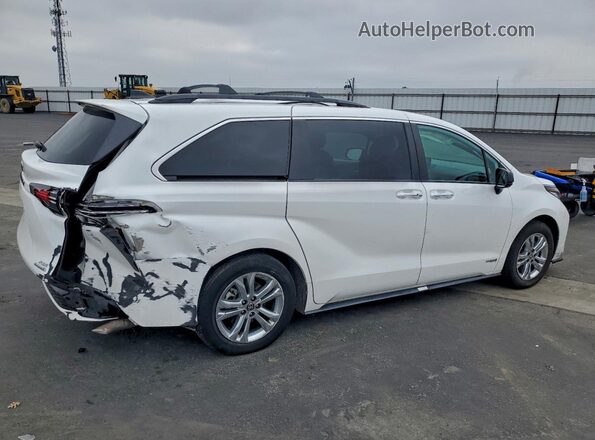 5TDDSKFC1MS004165 2021 TOYOTA SIENNA Белый Задняя правая четверть
