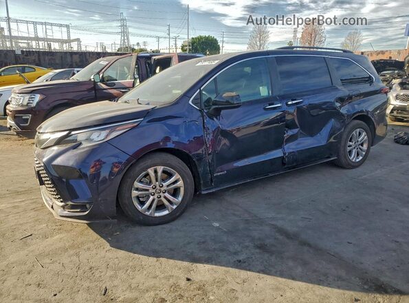 5TDDSKFC1MS023847 2021 TOYOTA SIENNA Синий Задняя левая четверть