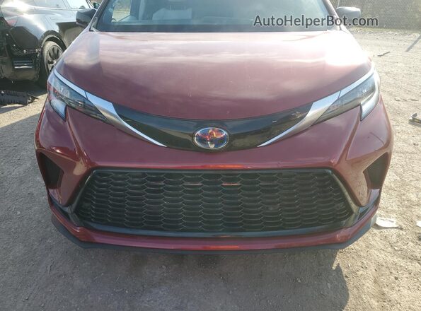 5TDDSKFC9MS006164 2021 TOYOTA SIENNA Красный Вид задней части салона