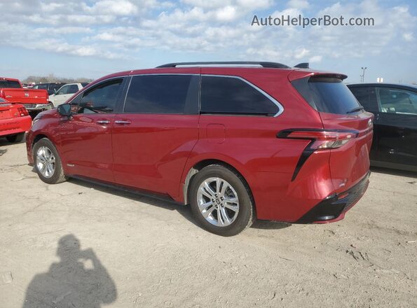 5TDDSKFC9MS006164 2021 TOYOTA SIENNA Красный Задняя левая четверть