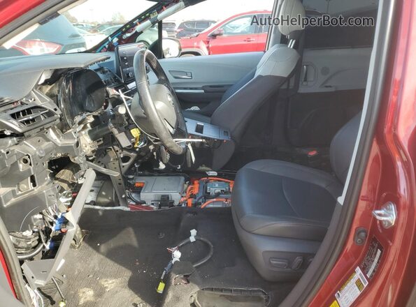 5TDDSKFC9MS006164 2021 TOYOTA SIENNA Красный Вид салона спереди