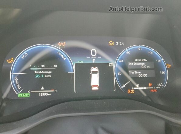 5TDDSKFCXSS157124 2025 TOYOTA SIENNA Gray Instrument cluster view