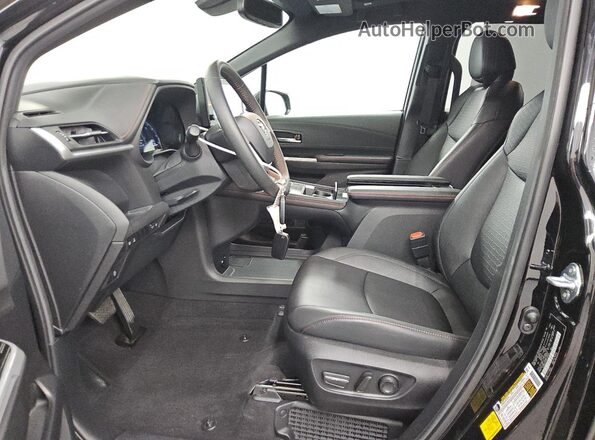 5TDDSKFCXSS157916 2025 TOYOTA SIENNA Black Widok wnętrza z przodu