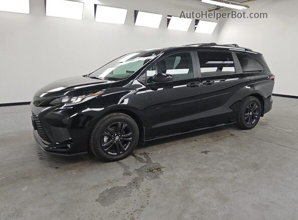 5TDDSKFCXSS157916 2025 TOYOTA SIENNA Black Przód lewy
