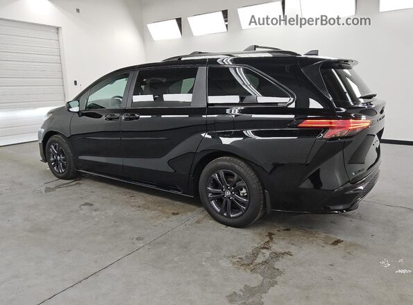 5TDDSKFCXSS157916 2025 TOYOTA SIENNA Black Tył lewy