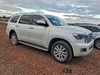 2018 Toyota Sequoia Platinum Белый vin: 5TDDW5G12JS156261