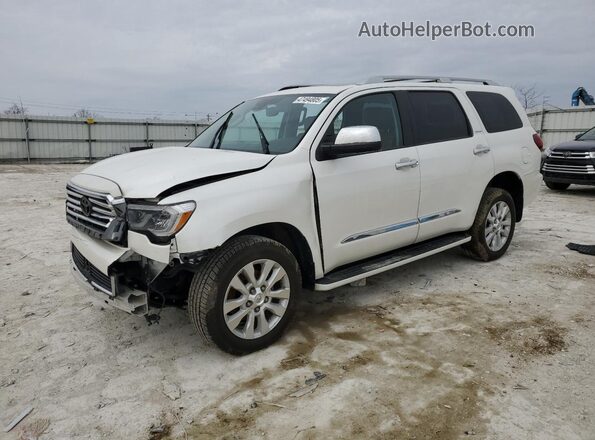 5TDDY5G15JS160928 2018 TOYOTA SEQUOIA Белый Передняя левая четверть