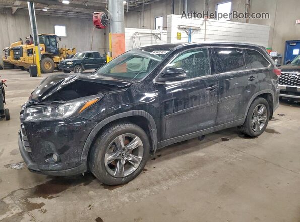 5TDDZRFH7JS883649 2018 TOYOTA LIMITED Черный Передняя левая четверть