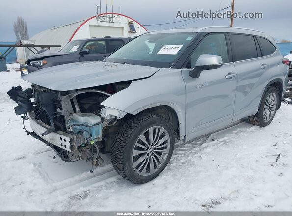 5TDEBRCH7LS003369 2020 TOYOTA HIGHLANDER HYBRID Серебряный Передняя левая четверть