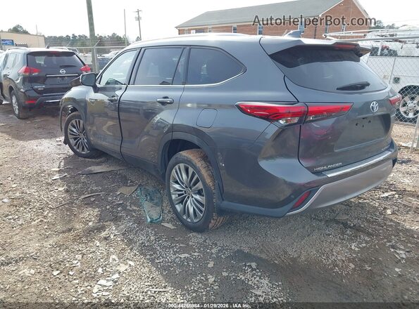 5TDEBRCH9LS011165 2020 TOYOTA HIGHLANDER HYBRID Gray Tył lewy