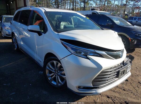 5TDERKEC8MS008585 2021 TOYOTA SIENNA White Przód prawy