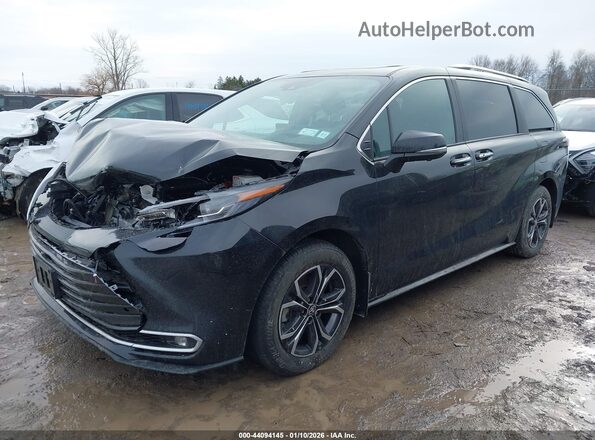 5TDESKFC4SS218651 2025 TOYOTA SIENNA Черный Передняя левая четверть