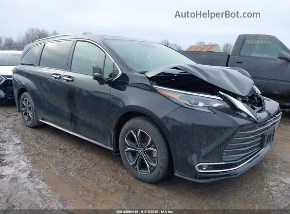 5TDESKFC4SS218651 2025 TOYOTA SIENNA Черный Передняя правая четверть
