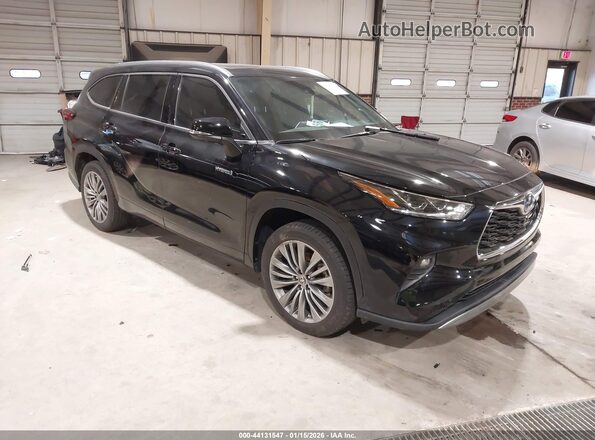 5TDFARAH0MS004908 2021 TOYOTA HIGHLANDER HYBRID Черный Передняя правая четверть