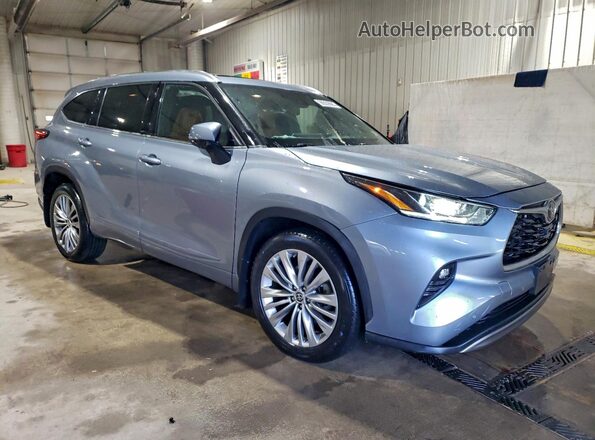 5TDFZRBH5NS181012 2022 TOYOTA HIGHLANDER Серебряный Передняя правая четверть