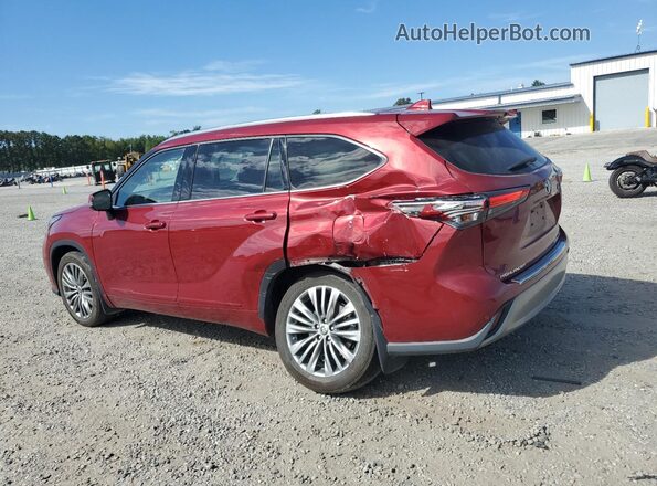 5TDFZRBHXMS097458 2021 TOYOTA HIGHLANDER Красный Задняя левая четверть