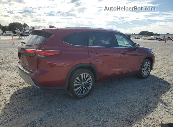 5TDFZRBHXMS097458 2021 TOYOTA HIGHLANDER Красный Задняя правая четверть