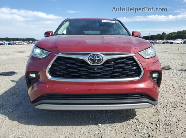 5TDFZRBHXMS097458 2021 TOYOTA HIGHLANDER Красный Вид спереди