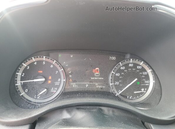 5TDFZRBHXMS097458 2021 TOYOTA HIGHLANDER Красный Вид щитка приборов