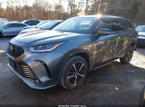 5TDJZRBH6MS104237 2021 TOYOTA HIGHLANDER Серый Передняя левая четверть