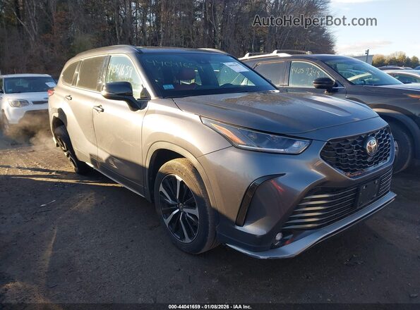 5TDJZRBH6MS104237 2021 TOYOTA HIGHLANDER Серый Передняя правая четверть