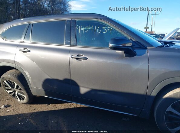 5TDJZRBH6MS104237 2021 TOYOTA HIGHLANDER Серый Вид задней части салона
