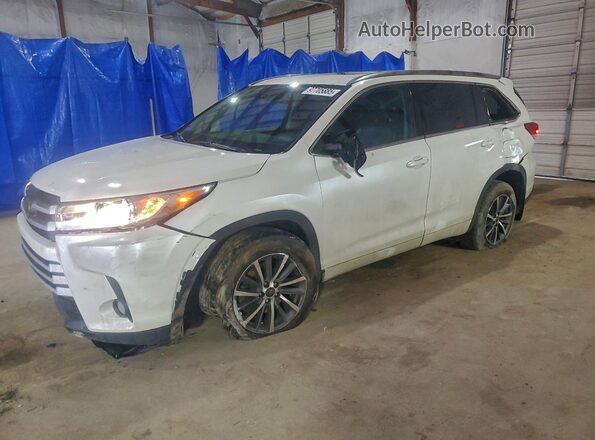 5TDJZRFH0JS862970 2018 TOYOTA HIGHLANDER White წინა მარცხენა ხედი სამი მეოთხედიდან