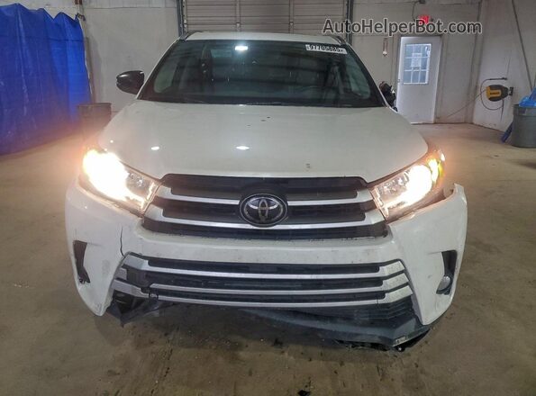 5TDJZRFH0JS862970 2018 TOYOTA HIGHLANDER White წინა ხედი
