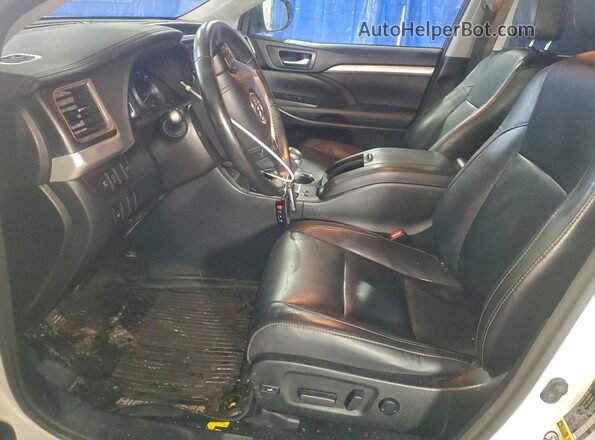 5TDJZRFH0JS862970 2018 TOYOTA HIGHLANDER White წინა სალონის ხედი