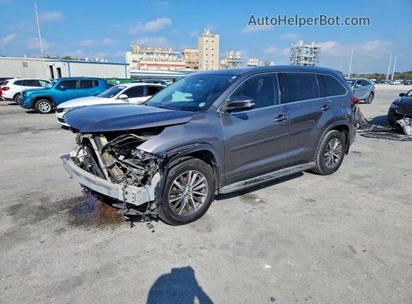 5TDJZRFH2HS467473 2017 TOYOTA HIGHLANDER Серый Передняя левая четверть