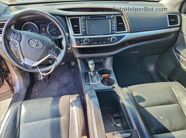 5TDJZRFH2HS467473 2017 TOYOTA HIGHLANDER Серый Вид панели приборов