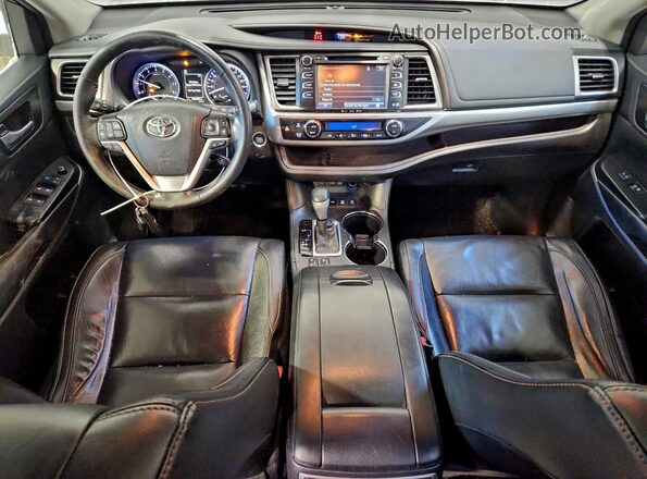 5TDJZRFH3JS535740 2018 TOYOTA HIGHLANDER White წინა პანელის ხედი