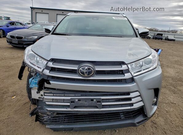 5TDJZRFH4HS383705 2017 TOYOTA HIGHLANDER Gray წინა ხედი