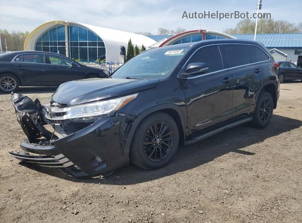 5TDJZRFH9HS482987 2017 TOYOTA HIGHLANDER Черный Передняя левая четверть