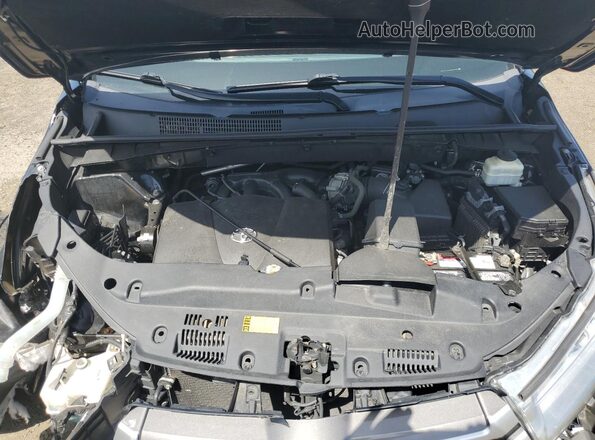 5TDJZRFH9HS482987 2017 TOYOTA HIGHLANDER Черный Вид подкапотного пространства