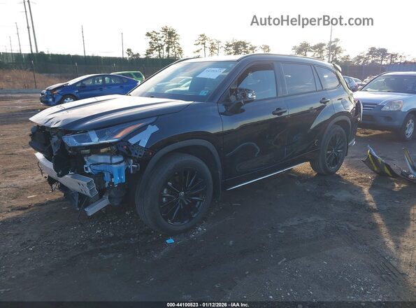 5TDKDRBH4SS583841 2025 TOYOTA HIGHLANDER Черный Передняя левая четверть