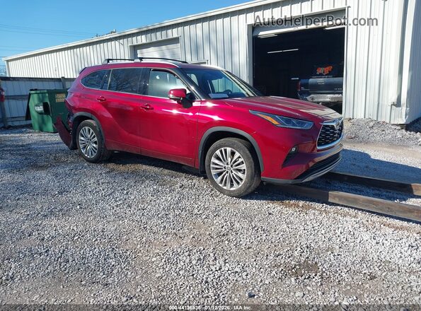 5TDKDRBH8SS583339 2025 TOYOTA HIGHLANDER Maroon Przód prawy