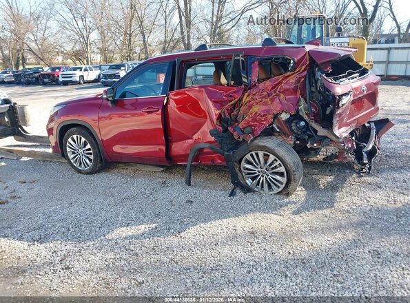 5TDKDRBH8SS583339 2025 TOYOTA HIGHLANDER Maroon Tył lewy
