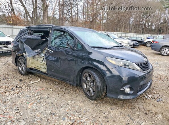 5TDXK3DC3GS715618 2016 TOYOTA SIENNA Черный Передняя правая четверть