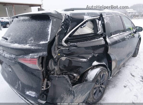 5TDXRKEC2NS075371 2022 TOYOTA SIENNA Черный Задняя правая четверть
