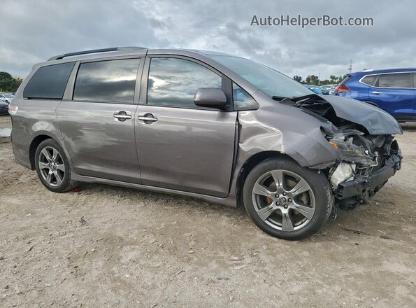 5TDXZ3DC5JS937869 2018 TOYOTA SIENNA Угольный Передняя правая четверть