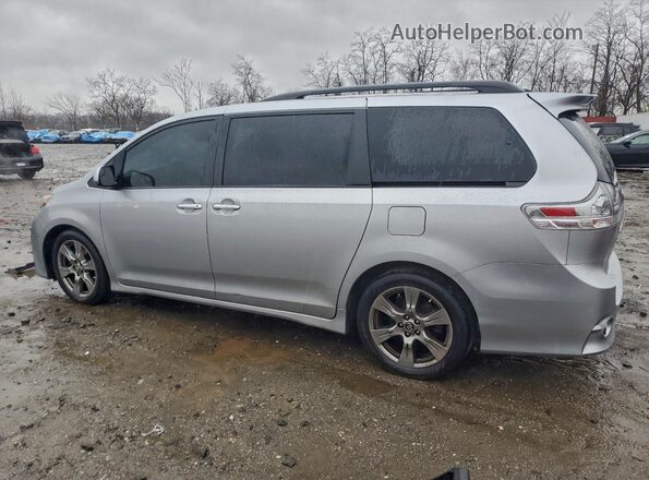 5TDXZ3DC6JS949870 2018 TOYOTA SIENNA Silver Trasero izquierdo