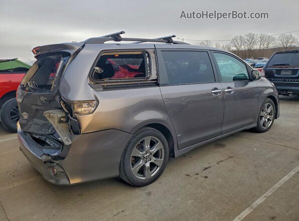 5TDXZ3DC7JS916974 2018 TOYOTA SIENNA Серый Задняя правая четверть