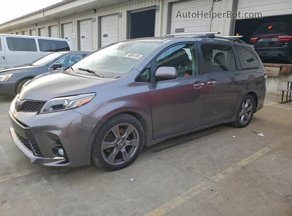 5TDXZ3DC7JS916974 2018 TOYOTA SIENNA Серый Передняя левая четверть