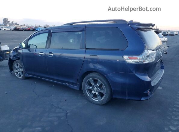 5TDXZ3DC7JS951305 2018 TOYOTA SIENNA Blue უკანა მარცხენა