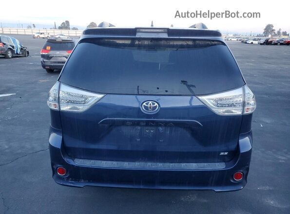 5TDXZ3DC7JS951305 2018 TOYOTA SIENNA Blue უკანა ხედი
